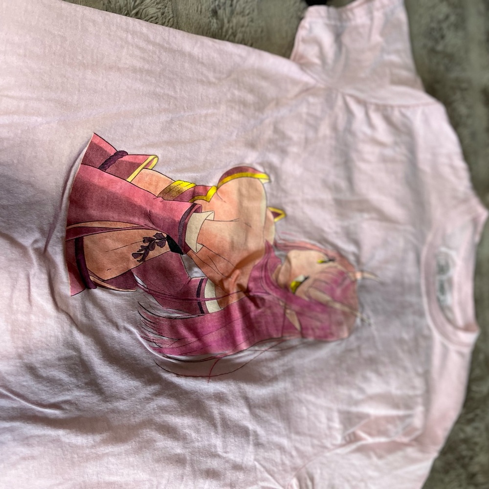 Lewd complex baby pink T